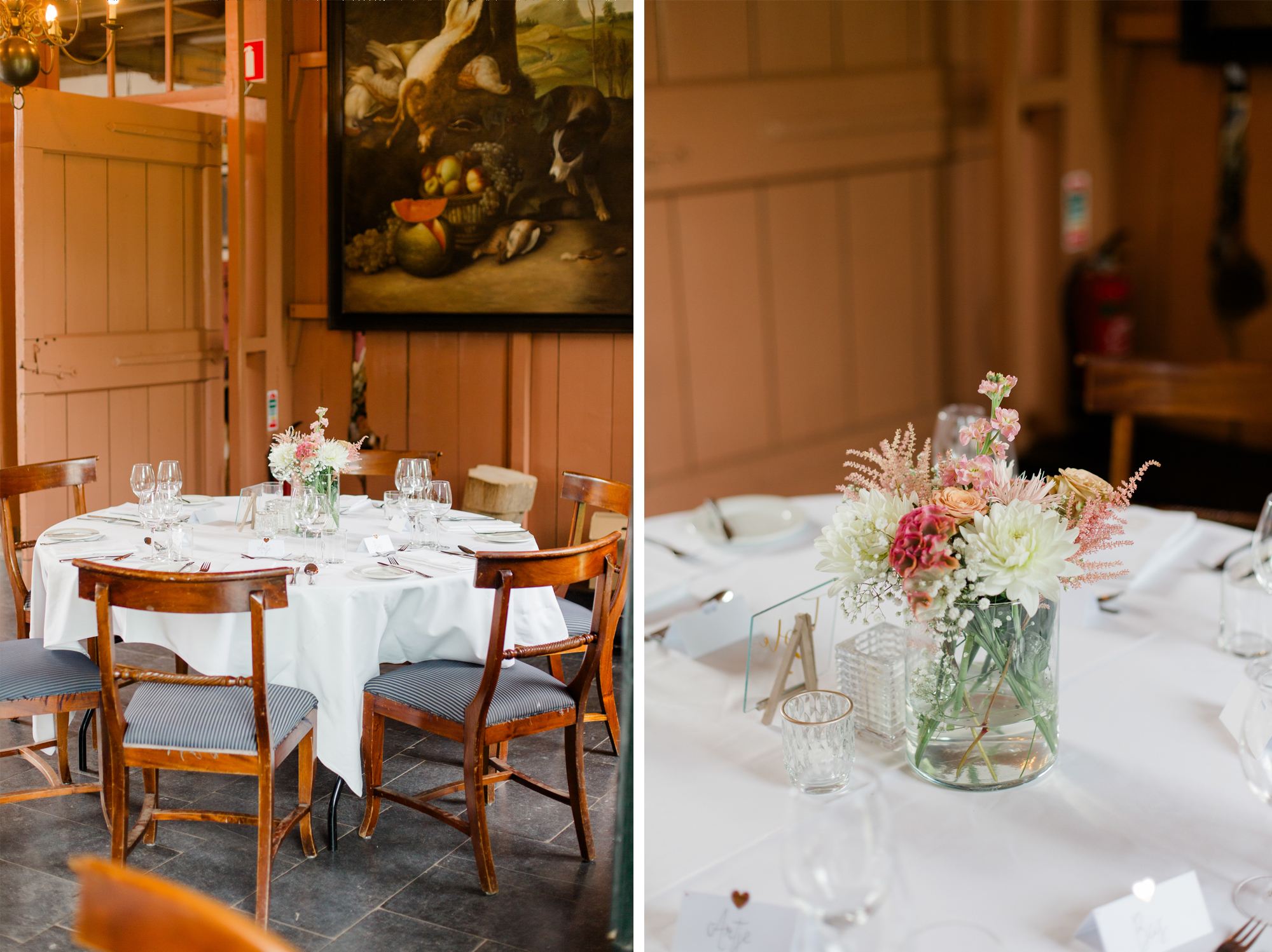 bruiloft tafel setting noord holland