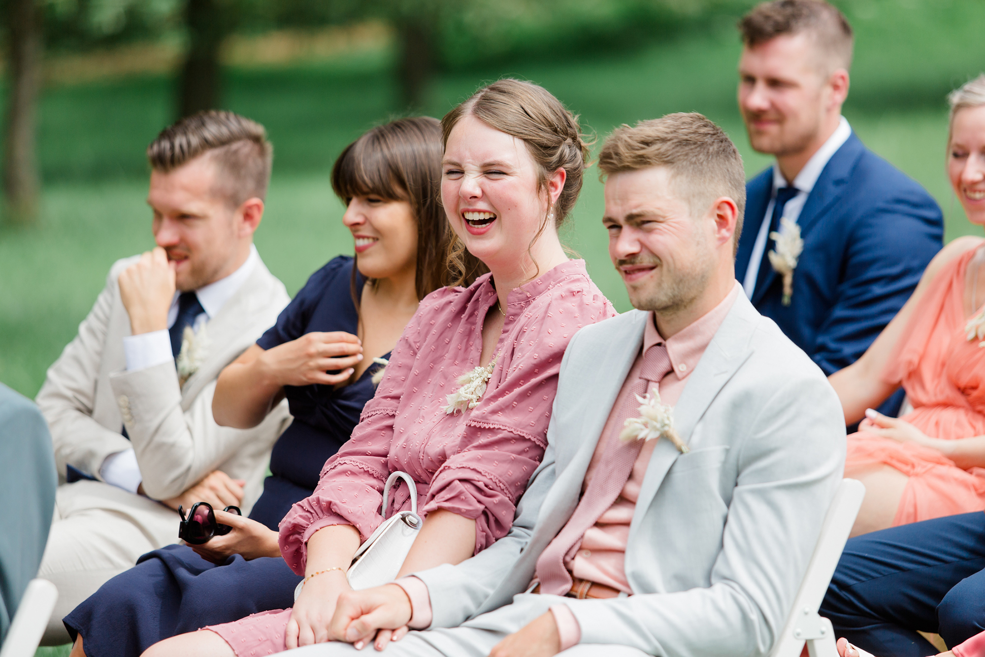 gasten bruiloft ceremonie