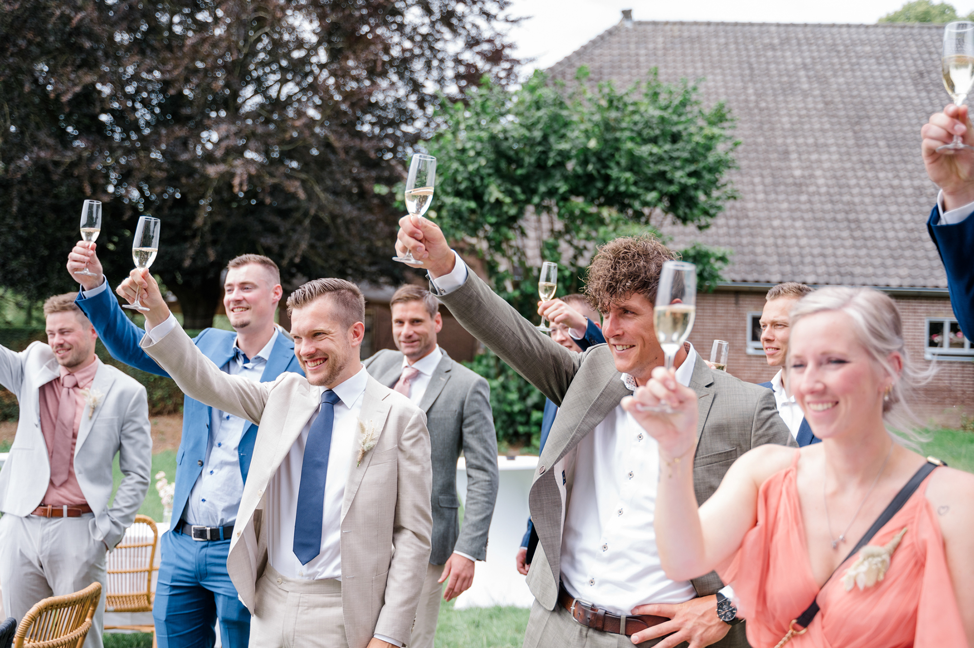 proost gasten toost bruidsfotografie noord holland