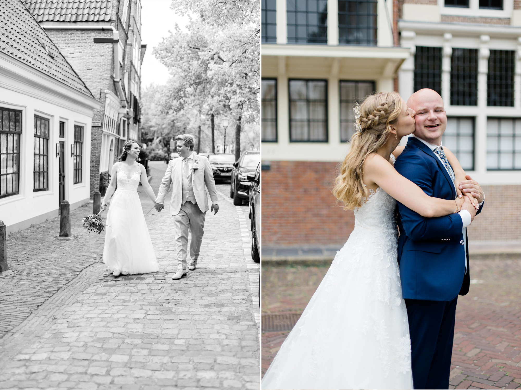 Een historisch stadje als fotolocatie voor jouw bruiloft